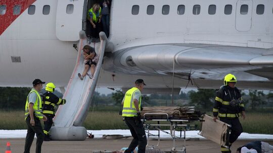 Flugzeug-Evakuierung Flugzeug-Evakuierung