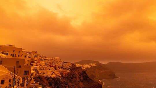 Sandsturm über der Ägäis Sandsturm über der Ägäis