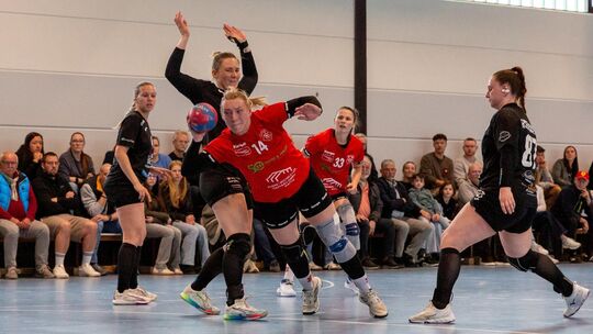 Die Wellingerin Nadine Schmitt (am Ball) hat die Dudenhofer Abwehr ausgespielt; aber der TVW verlor das Heimspiel gegen die Pfäl Die Wellingerin Nadine Schmitt (am Ball) hat die Dudenhofer Abwehr ausgespielt; aber der TVW verlor das Heimspiel gegen die Pfäl