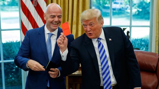 Donald Trump und Gianni Infantino Donald Trump und Gianni Infantino