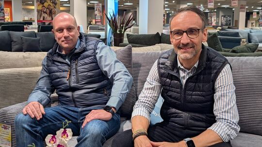 Die Wohnorama-Geschäftsführer Carsten Scheidt (links) und Lars Gerhards verbindet eine lange Karriere in der ehemaligen Pagnia-G Die Wohnorama-Geschäftsführer Carsten Scheidt (links) und Lars Gerhards verbindet eine lange Karriere in der ehemaligen Pagnia-G
