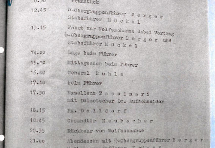 Himmlers Dienstkalender: Aus dem Alltag eines Massenmörders - Archiv - Rhein-Zeitung