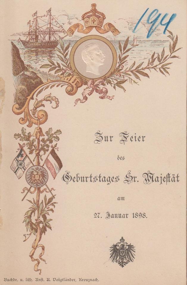 Historisches Bad Kreuznach: An Kaisers Geburtstag gab es ein Sieben-Gänge-Menü - Oeffentlicher 