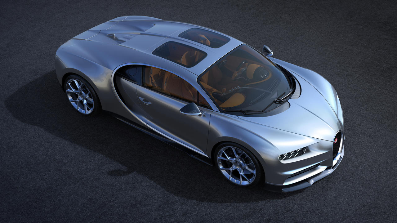 Sonnige Aussichten Bugatti Chiron Mit Glasdach Auto