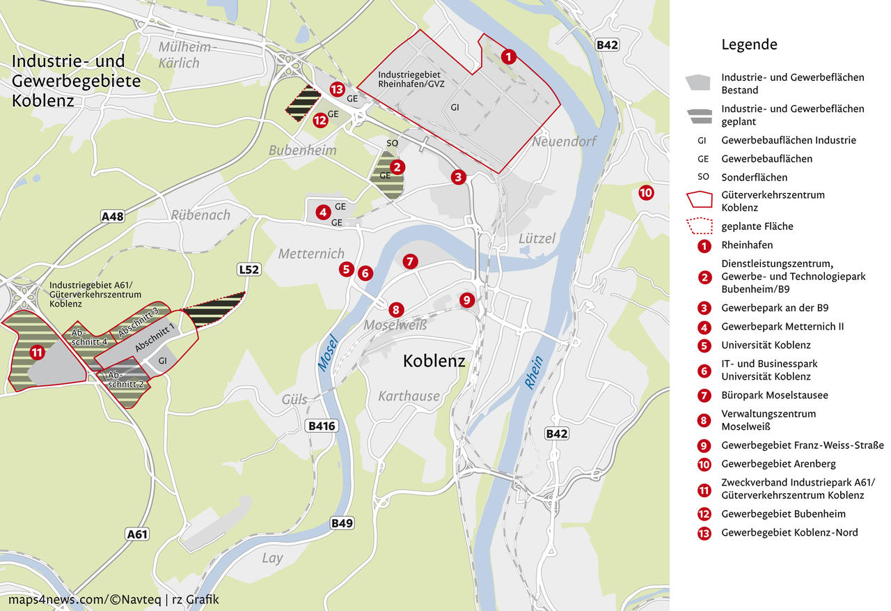 Viel Mehr Anfragen Als Freie Flachen Koblenz Ist Als Industriestandort Heiss Begehrt Koblenz Region Rhein Zeitung