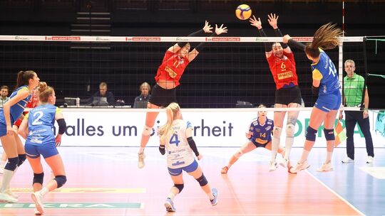 Deichstadtvolleys VCN Neuwied - SSC Palmberg Schwerin, 11. Spieltag, Volleyball-Bundesliga Frauen, 08.01.2023,