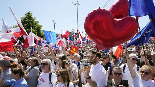 Proteste der Oppositionsparteien in Polen