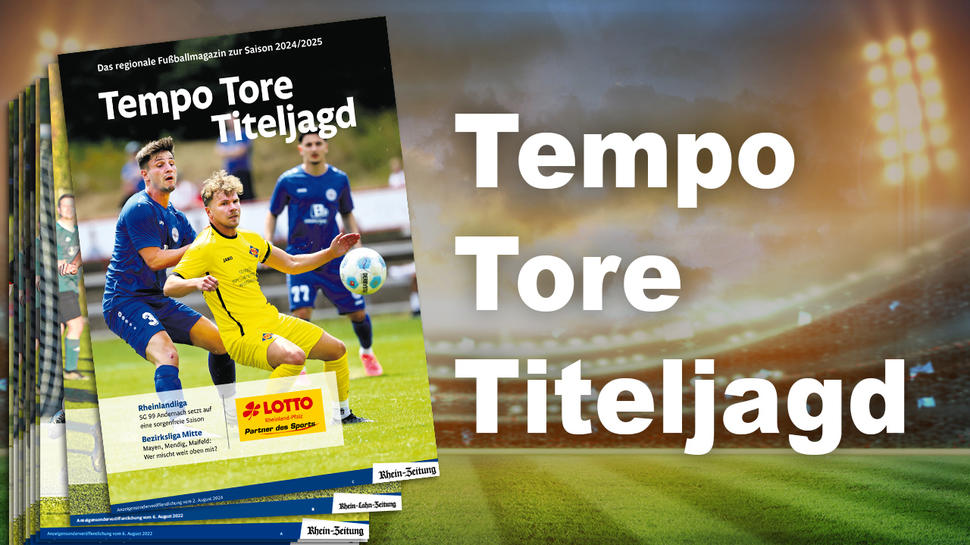 Das regionale Fußballmagazin „Tempo, Tore, Titeljagd“ ist jetzt erhältlich.