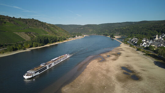 Niedrigwasser am Mittelrhein