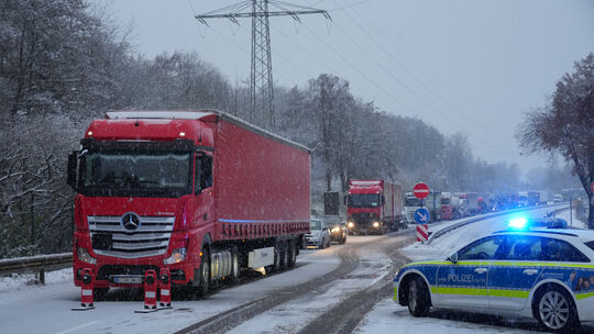 Wintereinbruch im Westerwald