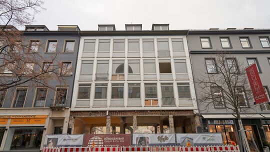 Baustelle in der Koblenzer Schlossstrasse