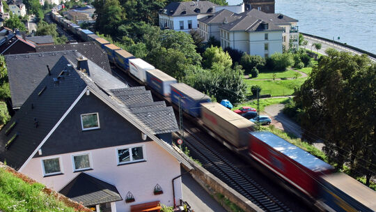 Bahnlärm im Mittelrheintal