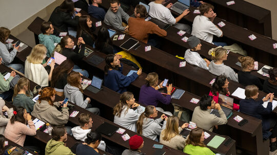 Studierende im Hörsaal