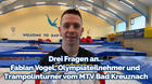 Drei Fragen an… Olympia-Teilnehmer Fabian Vogel (Trampolinturner vom MTV Bad Kreuznach)