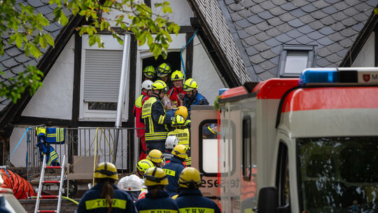 Hotel teilweise eingestürzt