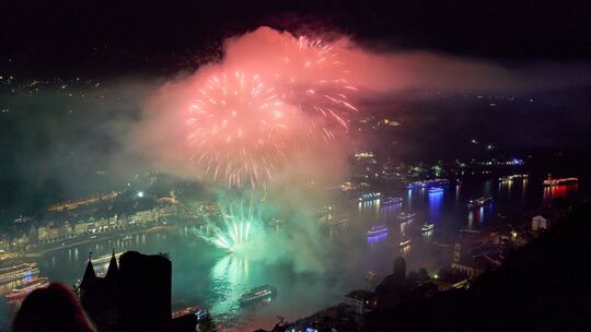 Rhein in Flammen bei St. Goar