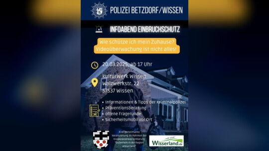 Flyer Infoabend Einbruchschutz Wissen