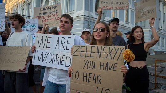 Neues Gesetz zu Antikorruptionsorganen in der Ukraine - Proteste Neues Gesetz zu Antikorruptionsorganen in der Ukraine - Proteste