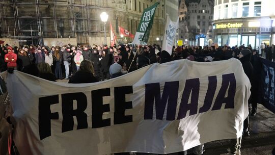 Proteste gegen Verurteilung von Maja T. in Berlin Proteste gegen Verurteilung von Maja T. in Berlin