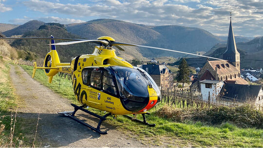 „Christoph 23" ist in Koblenz stationiert. Unter anderem kommt er auch an der Ahr zum Einsatz. „Christoph 23" ist in Koblenz stationiert. Unter anderem kommt er auch an der Ahr zum Einsatz.