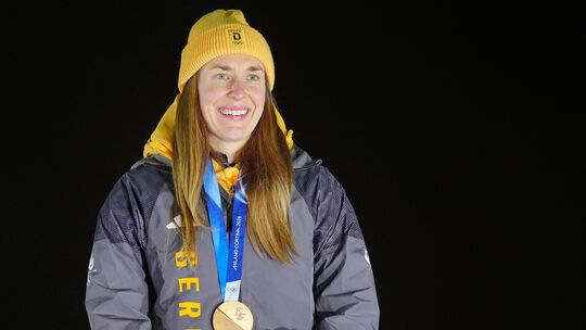 Aufatmen nach der Zitterpartie von Cortina: Jacqueline Pfeifer gewann bei den Olympischen Spielen die Bronzemedaille. Aufatmen nach der Zitterpartie von Cortina: Jacqueline Pfeifer gewann bei den Olympischen Spielen die Bronzemedaille.