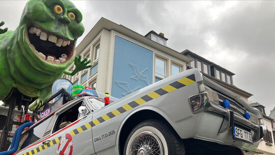 Die Geisterjäger aus Spabrücken sorgten mit ihrer Konstruktion für Ah und Oh im Publikum - und es gab den ersten Platz bei den M Die Geisterjäger aus Spabrücken sorgten mit ihrer Konstruktion für Ah und Oh im Publikum - und es gab den ersten Platz bei den M