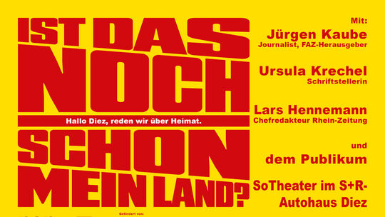 Die Diskussionsreihe "Heimat" der Autorenvereinigung PEN kommt nach Diez. Die Diskussionsreihe "Heimat" der Autorenvereinigung PEN kommt nach Diez.