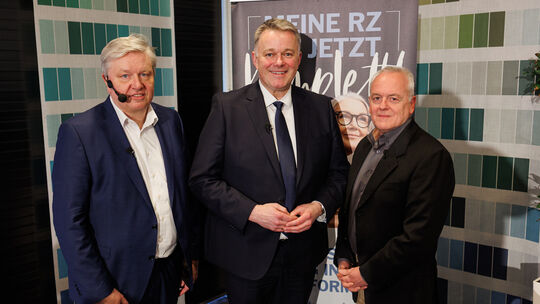 Gordon Schnieder (Mitte) zu Gast bei der Rhein-Zeitung und ihren Heimatausgaben: Der CDU-Spitzenkandidat stellte sich dem auch l Gordon Schnieder (Mitte) zu Gast bei der Rhein-Zeitung und ihren Heimatausgaben: Der CDU-Spitzenkandidat stellte sich dem auch l