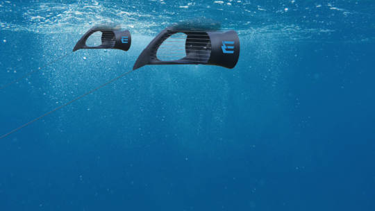 Ein Detailblick auf die Energyfische. Mittelfristig sollen 124 dieser kleinen Strömungskraftwerke im Rhein bei St. Goar Strom er Ein Detailblick auf die Energyfische. Mittelfristig sollen 124 dieser kleinen Strömungskraftwerke im Rhein bei St. Goar Strom er