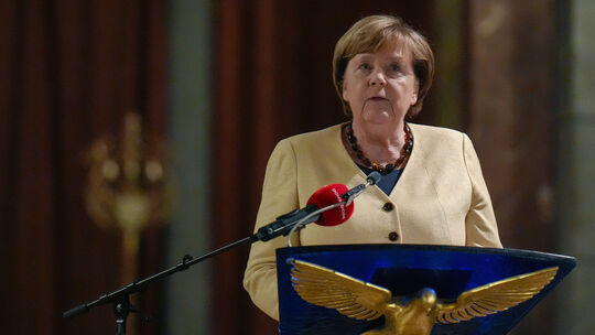 Angela Merkel (CDU) bei ihrer Fastenpredigt in Maria Laach: Am 11. Mai kommt die Altkanzlerin zurück ins nördliche Rheinland-Pfa Angela Merkel (CDU) bei ihrer Fastenpredigt in Maria Laach: Am 11. Mai kommt die Altkanzlerin zurück ins nördliche Rheinland-Pfa
