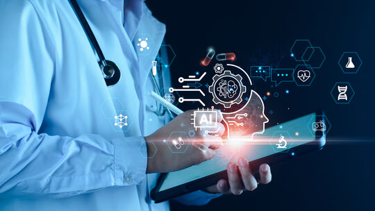 Künstliche Intelligenz (KI) hält in alle Lebensbereiche Einzug, auch in die Medizin. Anhand einiger Programmmodule der Compugrou Künstliche Intelligenz (KI) hält in alle Lebensbereiche Einzug, auch in die Medizin. Anhand einiger Programmmodule der Compugrou