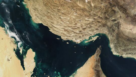 Satellitenaufnahme des Persischen Golfs Satellitenaufnahme des Persischen Golfs