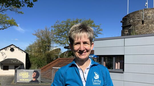Für Ulrike Dallmann ist die Loreley-Freilichtbühne ein wichtiger Motor für den Tourismus in der Region. Ihr Büro auf dem Loreley Für Ulrike Dallmann ist die Loreley-Freilichtbühne ein wichtiger Motor für den Tourismus in der Region. Ihr Büro auf dem Loreley