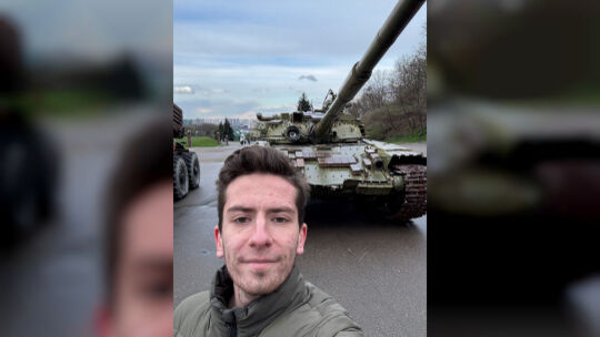 Der Weyerbuscher Max-Manuel Granzin (19) unternahm zum dritten Mal eine Reise in die Ukraine und war auch im Kriegsgebiet unterw Der Weyerbuscher Max-Manuel Granzin (19) unternahm zum dritten Mal eine Reise in die Ukraine und war auch im Kriegsgebiet unterw