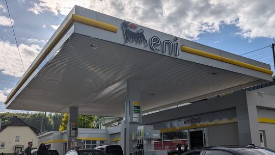 Die Eni-Tankstelle in Mudersbach. Die Eni-Tankstelle in Mudersbach.