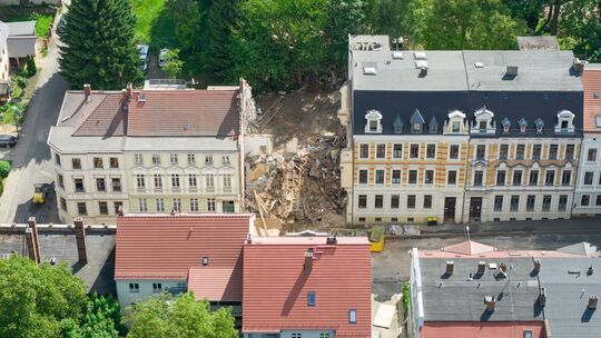 Nach dem Hauseinsturz in Görlitz Nach dem Hauseinsturz in Görlitz