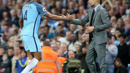 Vincent Kompany und Pep Guardiola Vincent Kompany und Pep Guardiola