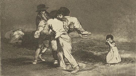 In 82 Grafiken dokumentierte Francisco de Goya zwischen 1810 und 1814 die Schrecken des Spanischen Unabhängikeitskriegs. Ein Que In 82 Grafiken dokumentierte Francisco de Goya zwischen 1810 und 1814 die Schrecken des Spanischen Unabhängikeitskriegs. Ein Que