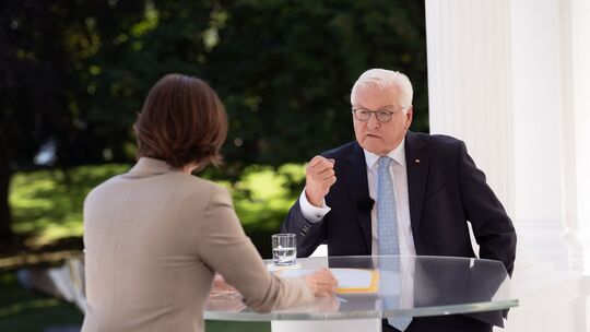 ZDF-Sommerinterview mit Bundespräsident Steinmeier ZDF-Sommerinterview mit Bundespräsident Steinmeier