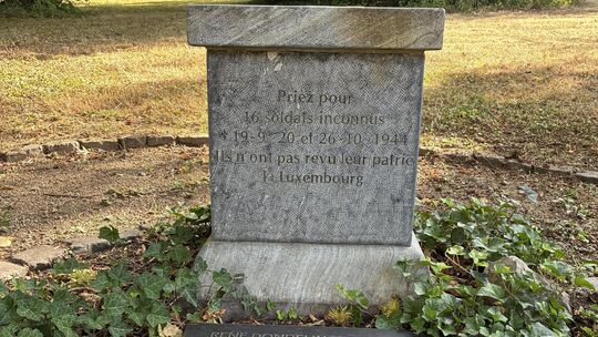 Das Denkmal für die 16 in Diez ermordeten Luxemburger ist bald wieder vollständig Das Denkmal für die 16 in Diez ermordeten Luxemburger ist bald wieder vollständig