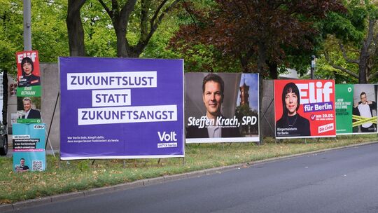 Wahl zum Berliner Abgeordnetenhaus - Plakate Wahl zum Berliner Abgeordnetenhaus - Plakate