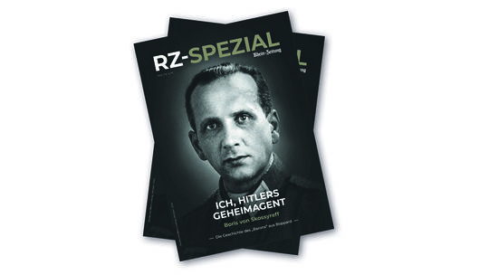 Das neue Magazin der Rhein-Zeitung und ihrer Heimtausgaben über das abenteuerliche Leben des Boris von Skossyreff ist ab sofort Das neue Magazin der Rhein-Zeitung und ihrer Heimtausgaben über das abenteuerliche Leben des Boris von Skossyreff ist ab sofort