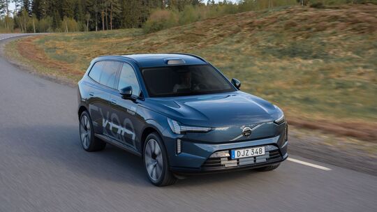 Fahransicht des Volvo EX90 Fahransicht des Volvo EX90