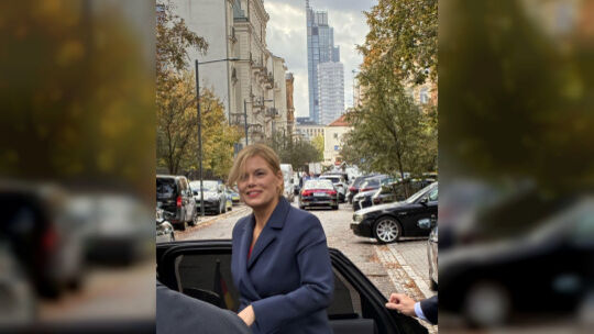 Bundestagspräsidentin Julia Klöckner Anfang Oktober beim Staatsbesuch im Rahmen des „Weimarer Dreiecks" in Warschau. Bundestagspräsidentin Julia Klöckner Anfang Oktober beim Staatsbesuch im Rahmen des „Weimarer Dreiecks" in Warschau.